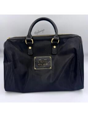 Victoria's Secret Women.s Y2K LOVE Sexiest On Earth Black Pink Satchel Purse Bag